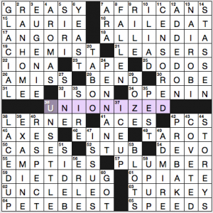 NY Times crossword solution, 7 15 16, no 0715