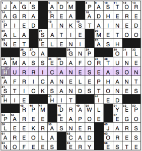 NY Times crossword solution, 7 22 16, no 0722