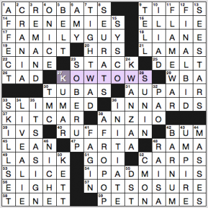 NY Times crossword solution, 7 23 16, no 0723
