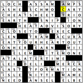 CrosSynergy/Washington Post crossword solution, 08.09.16: "Losing the Lead"