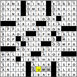 CrosSynergy/Washington Post crossword solution, 08.18.16: "Oonward, Crossword Soldiers"
