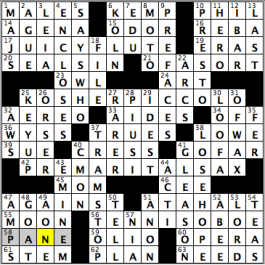 CrosSynergy/Washington Post crossword solution, 08.23.16: "Twists in the Wind"