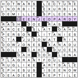 NY Times crossword solution, 8 5 16, no 0805