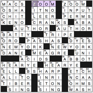 NY Times crossword solution, 8 9 16, no 0809