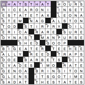 NY Times crossword solution, 8 19 16, no 0819