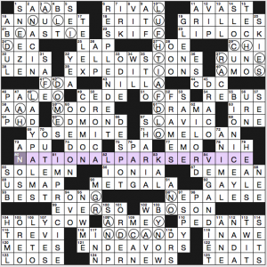 NY Times crossword solution, 8 21 16, "Wonder-Ful!"