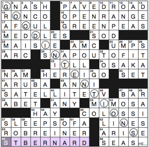 NY Times crossword solution, 8 25 16, no 0825