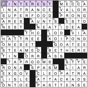 NY Times crossword solution, 8 26 16, no 0826