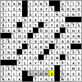 CrosSynergy/Washington Post crossword solution, 09.02.16: "Threepeats"