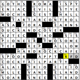 CrosSynergy/Washington Post crossword solution, 09.12.16: "Hit the Sauce"