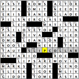 CrosSynergyWashington Post crossword solution, 09.13.16: "Crazy Talk"