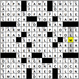 CrosSynergy/Washington Post crossword solution, 09.16.16: "Four Inches, Too"