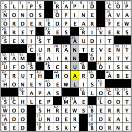 CrosSynergy/Washington Post crossword solution, 09.21.16: "Bearing Fruit"