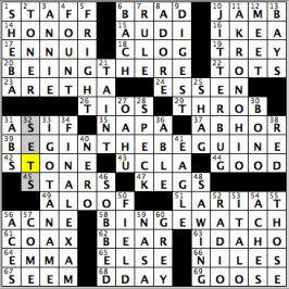 CrosSynergy/Washington Post crossword solution, 09.22.16: "Starting Arrangements"