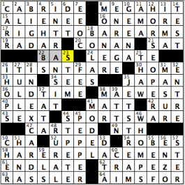 CrosSynergy/Washington Post crossword solution, 09.27.16: "Now Hear This!"