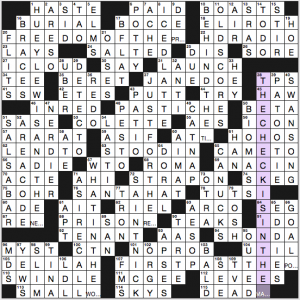 NY Times crossword solution, 10 2 16, "Paper Jam"