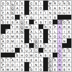 NY Times crossword solution, 10 3 16, no 1003