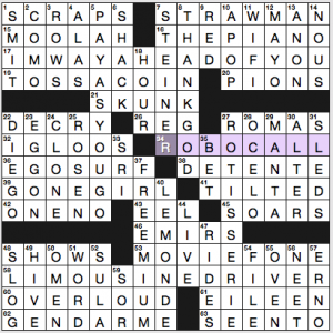 NY Times crossword solution, 10 8 16, no 1008