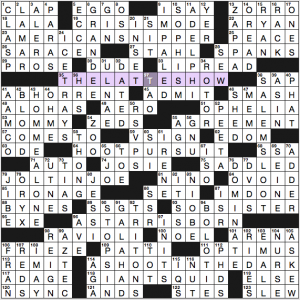NY Times crossword solution, 10 9 16, "Movie Doubles"