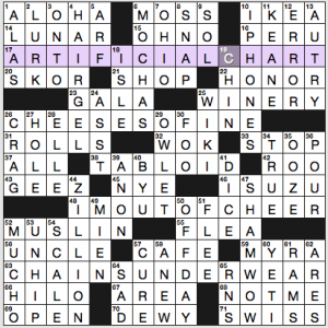 NY Times crossword solution, 10 11 16, no 1011