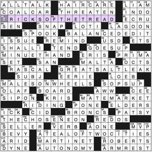 NY Times crossword solution, 10 16 16, "Emotion"