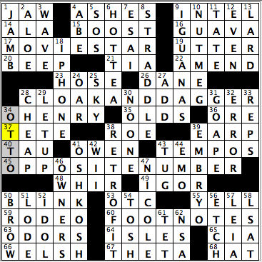 CrosSynergy/Washington Post crossword solution, 11.10.16: "Look Out Below!"