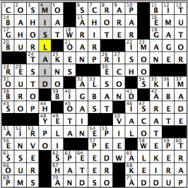 CrosSynergy/Washington Post crossword solution, 11.26.16: "Fitting Movie Credits"