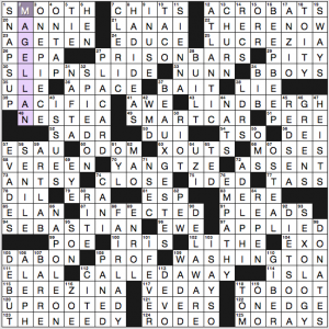 NY Times crossword solution, 11 20 16, "Cross References"