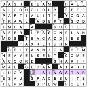 NY Times crossword solution, 11 25 16, no 1125
