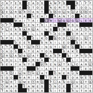 NY Times crossword solution, 11 27 16, "Mixology"