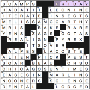 NY Times crossword solution, 12 9 16, no 1209
